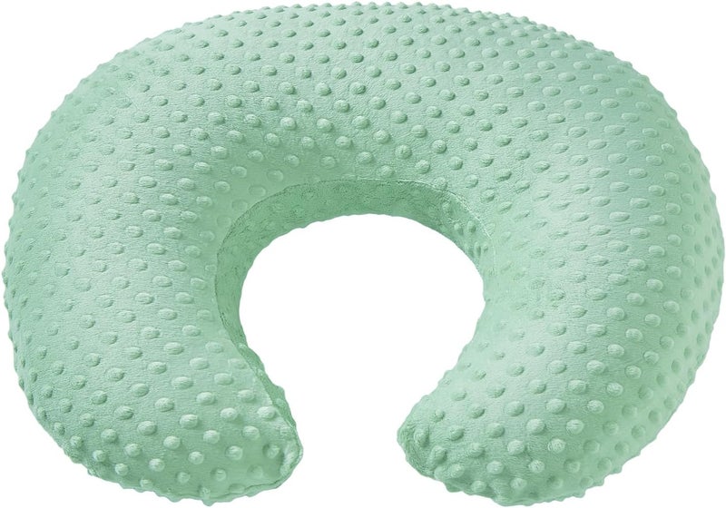 DONOMILO Dots Nursing Pillow Cover, Case Plush Breathable Breastfeeding Pillow Slipcover Fits Nursing Pillow, Super Soft Snug Positioners for Baby Boy Baby Girl (Celadon) - Image 2